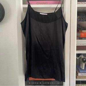 CAMI NYC Black Silk Tank